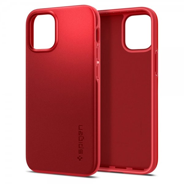 Spigen iPhone 12 Mini Cover Thin Fit Rød