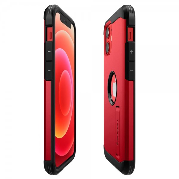 Spigen iPhone 12 Mini Cover Tough Armor Rød