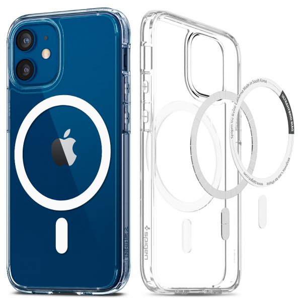 Spigen iPhone 12 Mini Cover Ultra Hybrid Mag Hvid