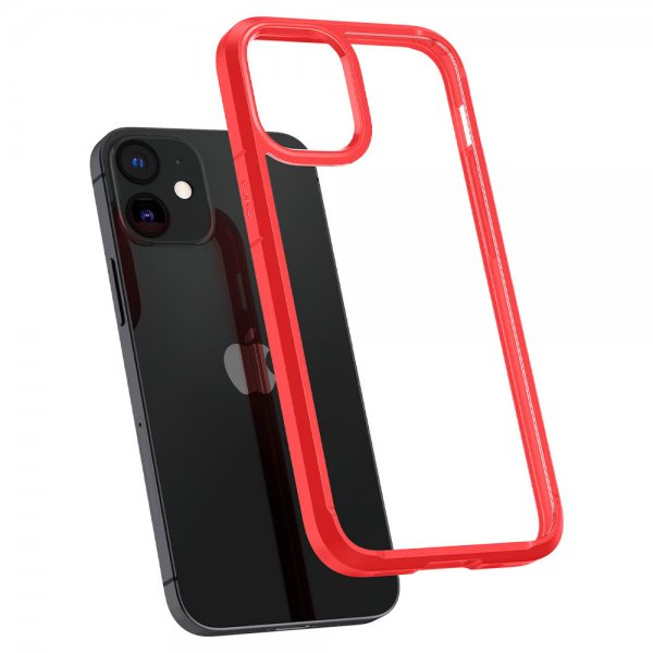 Spigen iPhone 12 Mini Cover Ultra Hybrid Rød