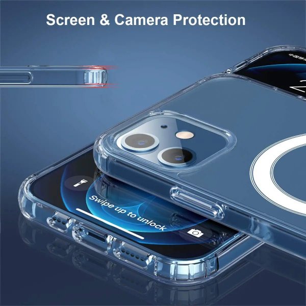 Rvelon iPhone 12 Mini Cover TPU MagSafe Transparent
