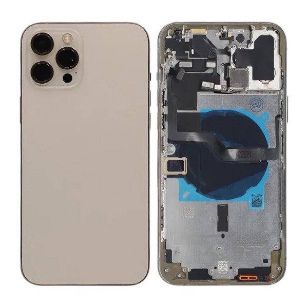 iPhone 12 Pro Max Bagside med Komplet Ramme OEM - Guld