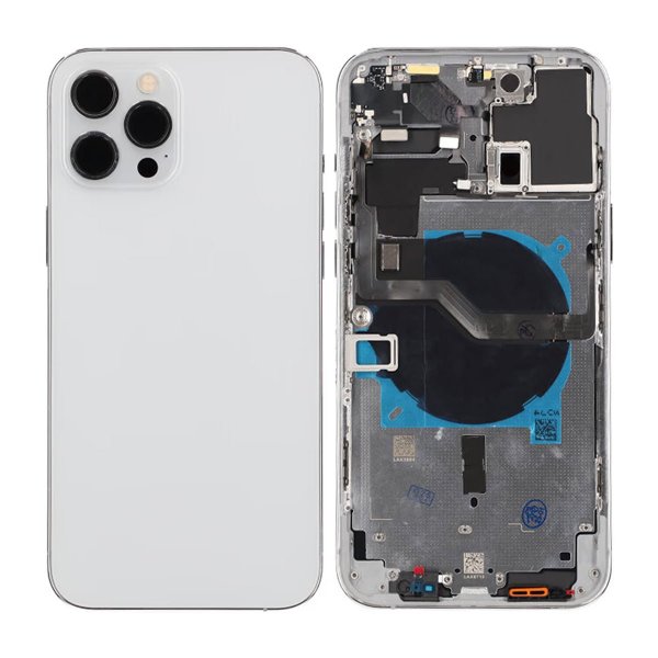 iPhone 12 Pro Max Bagside med Komplet Ramme OEM - Hvid