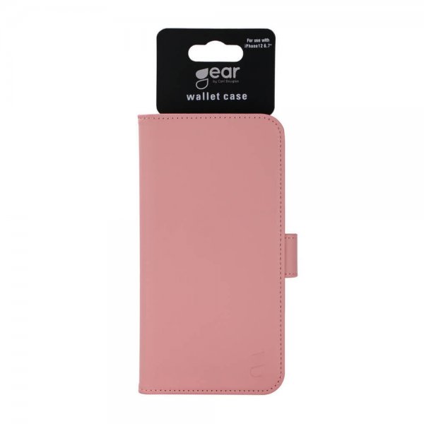 Gear iPhone 12 Pro Max Cover med Kortrum Rosa