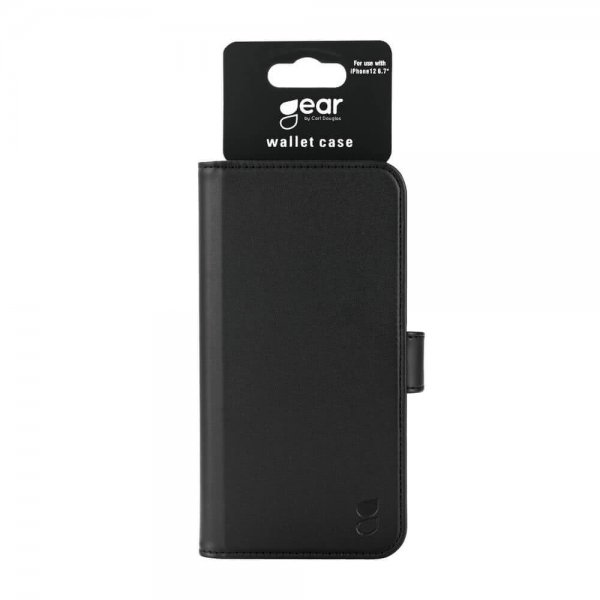 Gear iPhone 12 Pro Max Cover med Kortlomme Sort