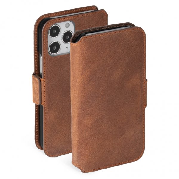 Krusell iPhone 12 Pro Max Cover Sunne PhoneWallet Vintage Cognac
