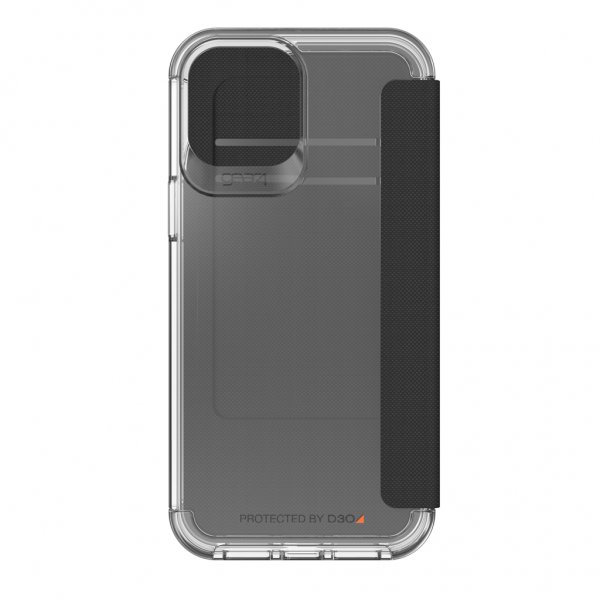 Gear4 iPhone 12 Pro Max Etui Wembley Flip Klar Sort