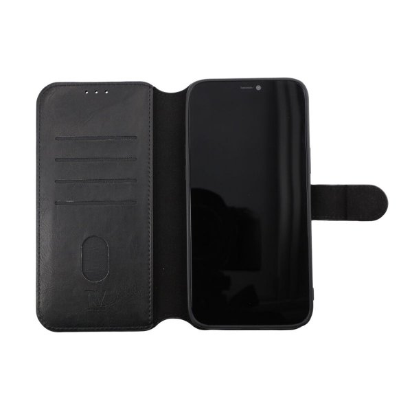 Rvelon iPhone 12 Pro Max Cover Magnetisk Aftageligt Etui Sort