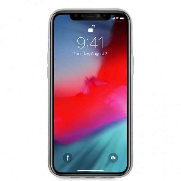 Guess iPhone 12 Pro Max Cover Denim Triangle Lyseblå