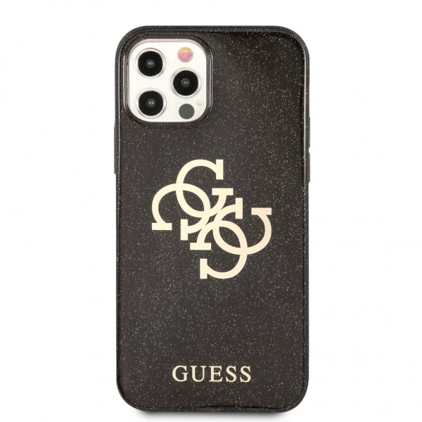 Guess iPhone 12 Pro Max Cover Full Glitter Sort