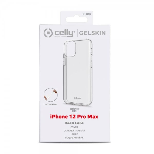 Celly iPhone 12 Pro Max Cover GELSKIN Transparent