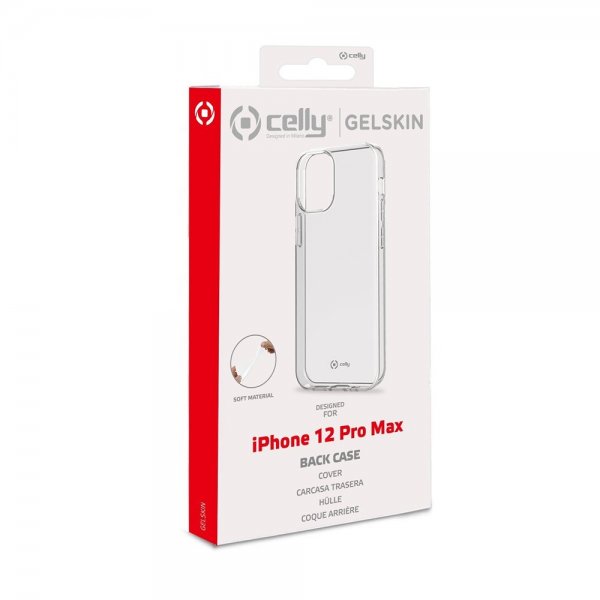 Celly iPhone 12 Pro Max Cover GELSKIN Transparent
