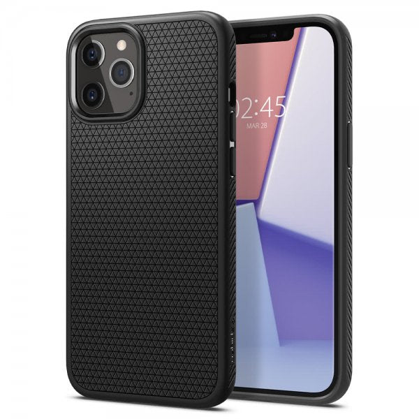 Spigen iPhone 12 Pro Max Cover Liquid Air Mat Sort