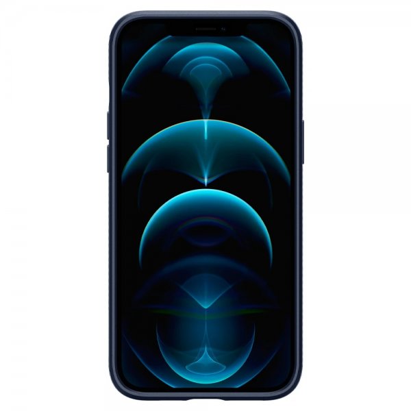 Spigen iPhone 12 Pro Max Cover Liquid Air Navy Blue