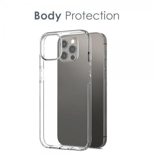 Northjo iPhone 12 Pro Max Cover med Skærmbeskyttelse og Kamerabeskyttelse 3-i-1