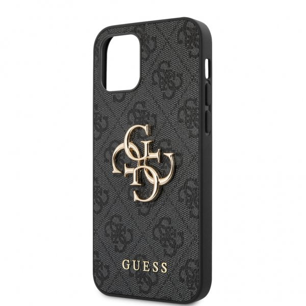 Guess iPhone 12 Pro Max Cover Metal Logo Grå