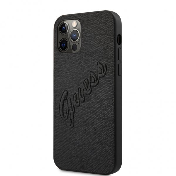Guess iPhone 12 Pro Max Cover Saffiano Vintage Script Sort