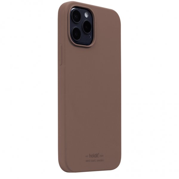 holdit iPhone 12 Pro Max Silikone Cover Mørkebrun