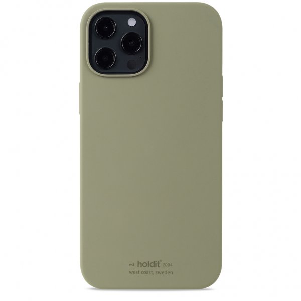 holdit iPhone 12 Pro Max Cover Silikone Khaki Green