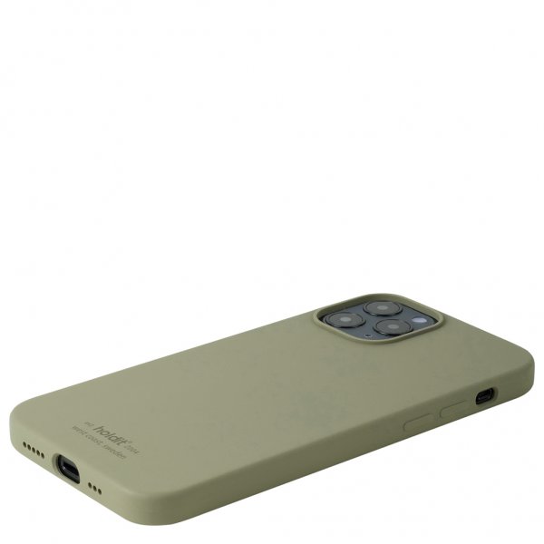 holdit iPhone 12 Pro Max Cover Silikone Khaki Green