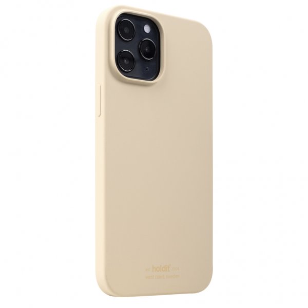 holdit iPhone 12 Pro Max Cover Silikone Beige