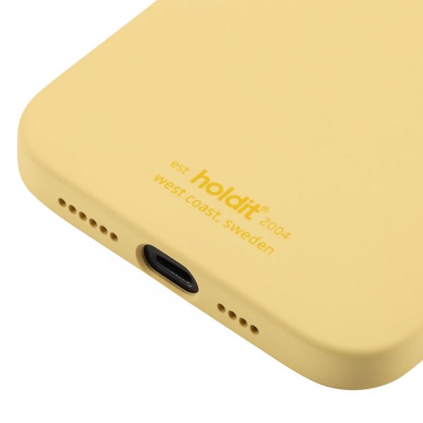 holdit iPhone 12 Pro Max Cover Silikone Gul