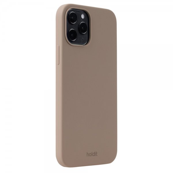 holdit iPhone 12 Pro Max Cover Silikone Mocha Brown