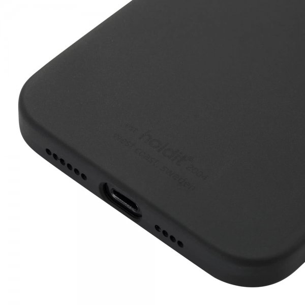holdit iPhone 12 Pro Max Cover Silikone Sort