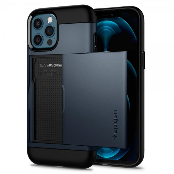 Spigen iPhone 12 Pro Max Cover Slim Armor CS Metal Slate