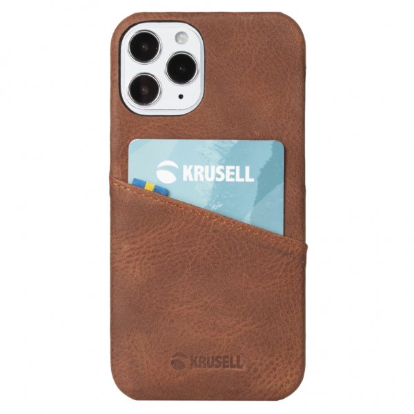 Krusell iPhone 12 Pro Max Cover Sunne CardCover Vintage Cognac