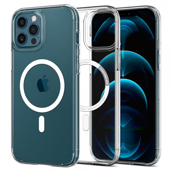 Spigen iPhone 12 Pro Max Cover Ultra Hybrid Mag Hvid