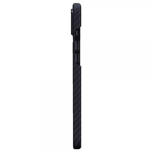 Pitaka iPhone 12/iPhone 12 Pro Cover MagEZ Case Sort/Grå Twill