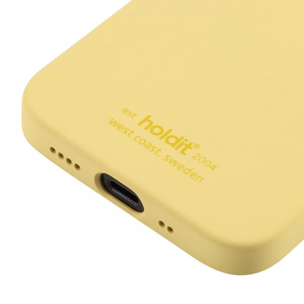 holdit iPhone 12 Mini Cover Silikone Gul