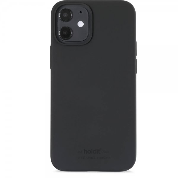holdit iPhone 12 Mini Cover Silikone Sort