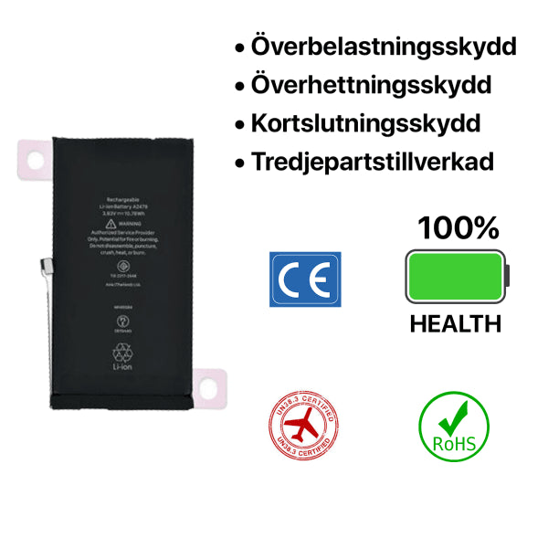 iPhone 12/12 Pro Batteri Høj Kvalitet