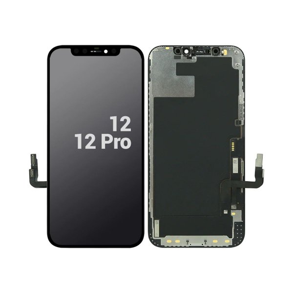 iPhone 12/12 Pro In-Cell LCD Skærm Sort