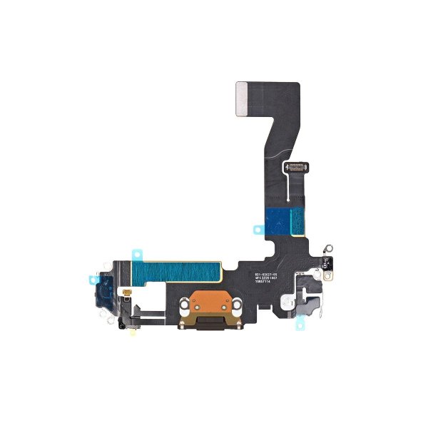 iPhone 12/12 Pro Ladeport Flexkabel - Sort
