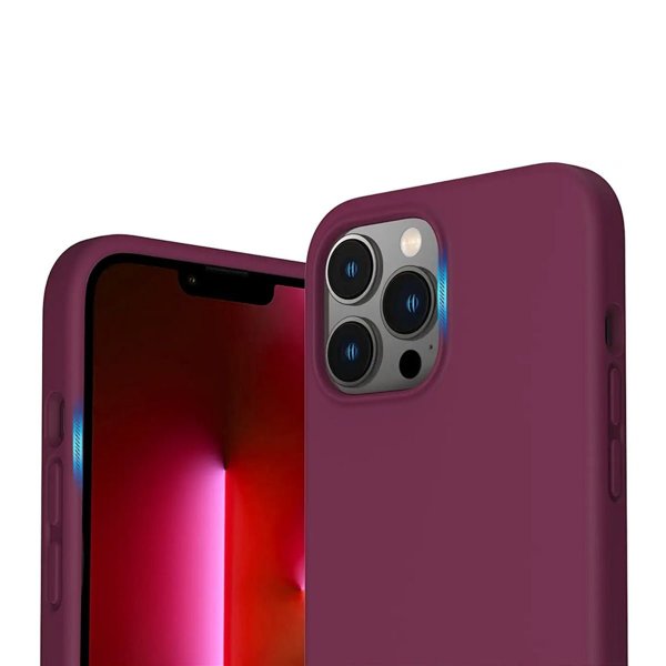 Rvelon iPhone 12/iPhone 12 Pro Silikonecover Rød