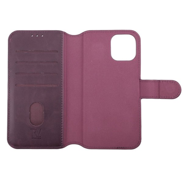 Rvelon iPhone 12/iPhone 12 Pro Etui Magnetisk Aftageligt Cover Lilla
