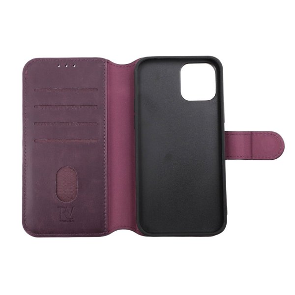 Rvelon iPhone 12/iPhone 12 Pro Etui Magnetisk Aftageligt Cover Lilla