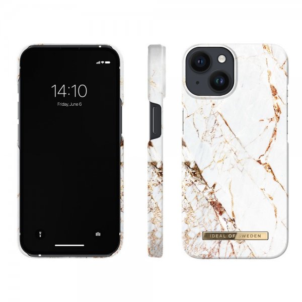 Ideal of Sweden iPhone 13/14/15/16e/17e Cover Fashion Case MagSafe Carrara Gold