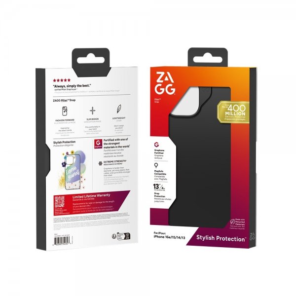 ZAGG iPhone 13/14/15/16e/17e Cover Milan Snap Sort