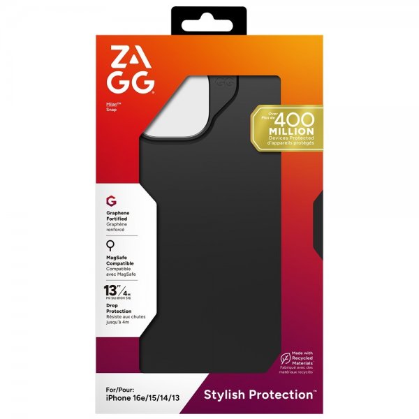ZAGG iPhone 13/14/15/16e/17e Cover Milan Snap Sort