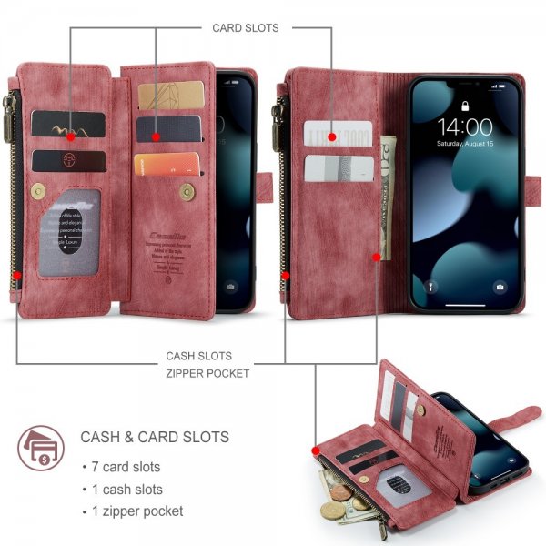 CaseMe iPhone 13 Etui C30 Serie Rød