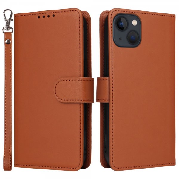 Betopnice iPhone 13 Etui med Aftageligt Cover 005 Brun