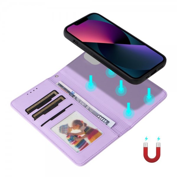 Betopnice iPhone 13 Etui med Aftageligt Cover 005 Lilla