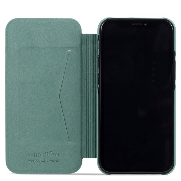 holdit iPhone 13 Etui SlimFlip Wallet Moss Green