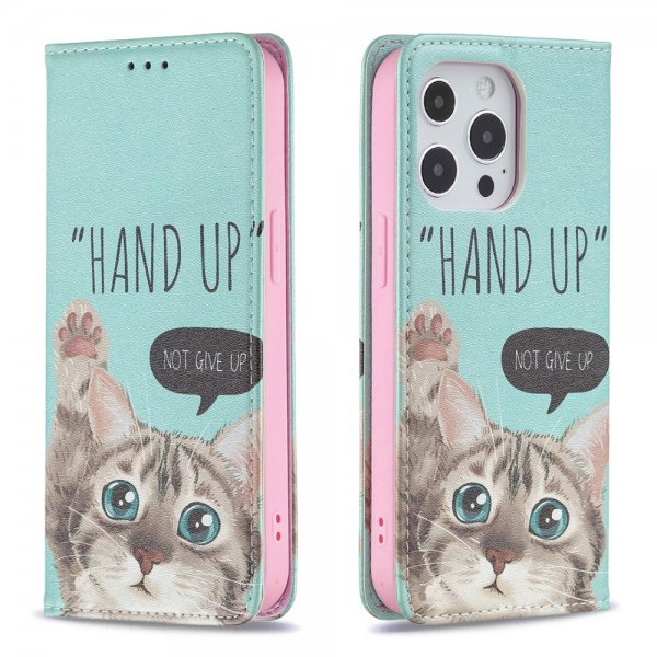 iPhone 13 Pro Flip Cover Motiv Hand Up Not Give Up