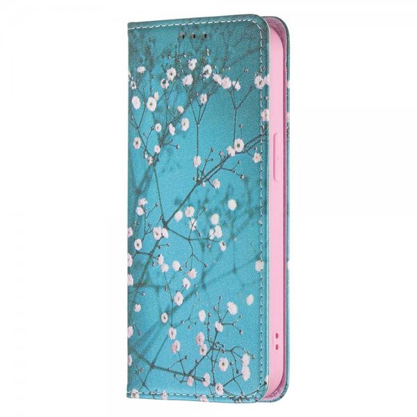 iPhone 13 Pro Flipcover Motiv Blommeblomster