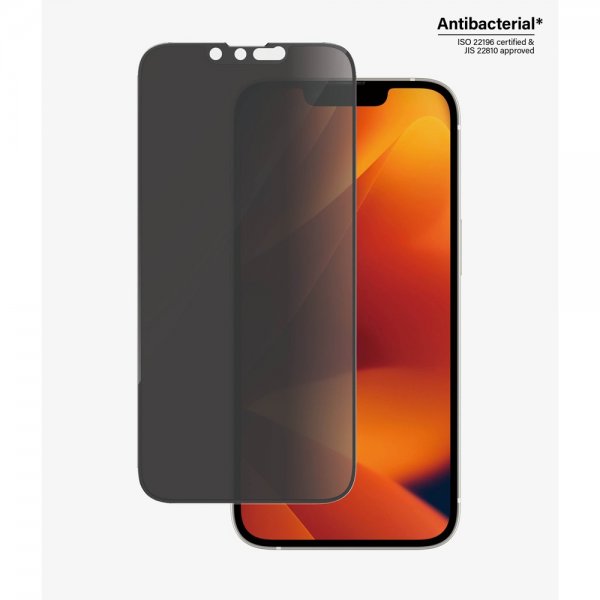 PanzerGlass iPhone 13/iPhone 13 Pro/iPhone 14 Skærmbeskyttelse Ultra-Wide Fit Privacy EasyAligner